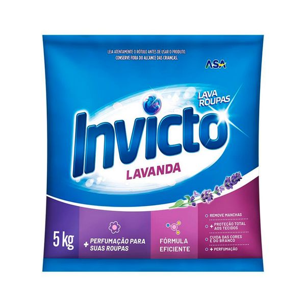 Detergente em Pó INVICTO Lavanda Sachê 5kg