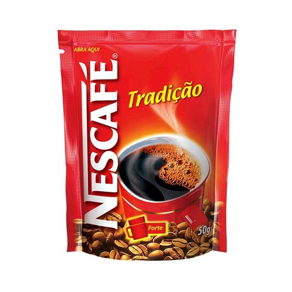 Café Solúvel NESCAFÉ Tradição 50g Café Solúvel NESCAFÉ Nestlé Tradição Sachê 50g