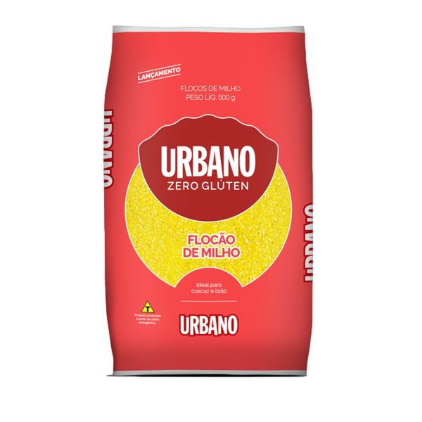 Flocão de Milho Zero Glúten Urbano Pacote 500g