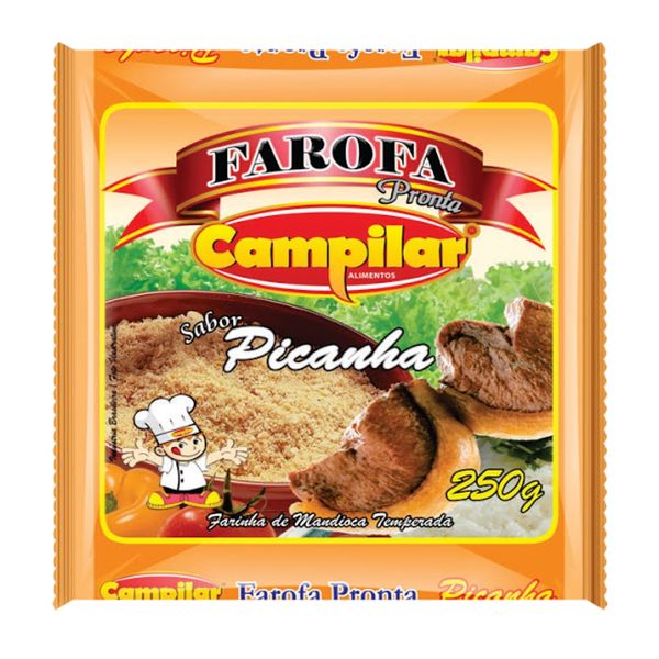 Farofa Mandioca Picanha Campilar Sachê 250g Farofa Mandioca Picanha Campilar Sachê 250g
