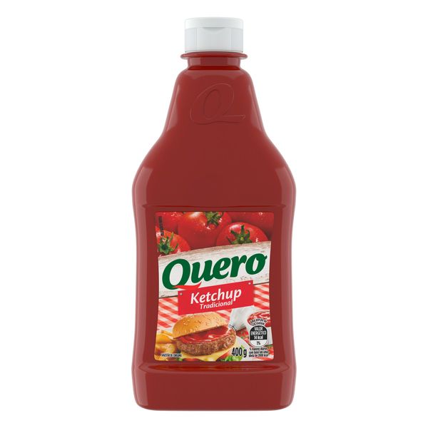 Ketchup Tradicional QUERO Squeeze 400g Ketchup Tradicional QUERO Squeeze 400g