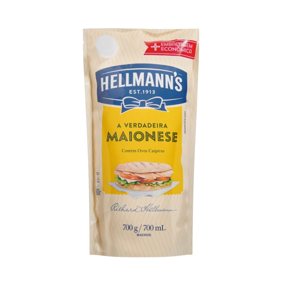Maionese Hellmann's Doypack Pacote 700g