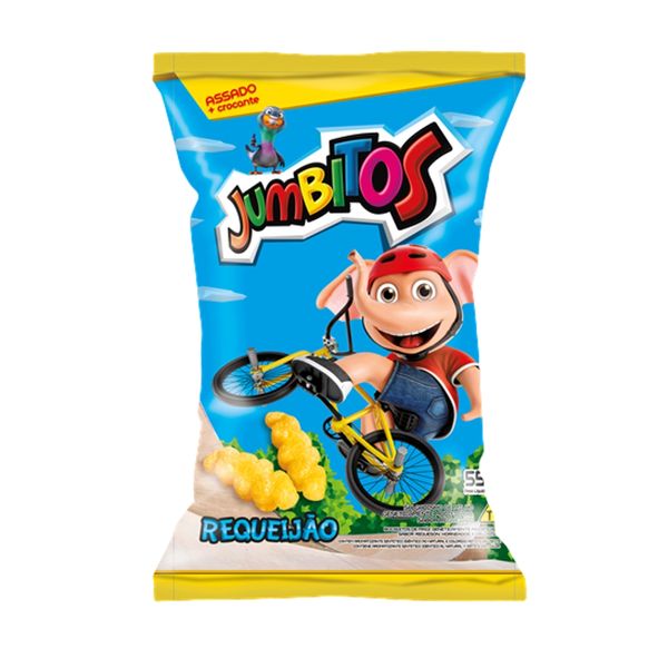 Salgadinho Requeijão JUMBITOS Pacote 55g Salgadinho Requeijão JUMBITOS Pacote 55g
