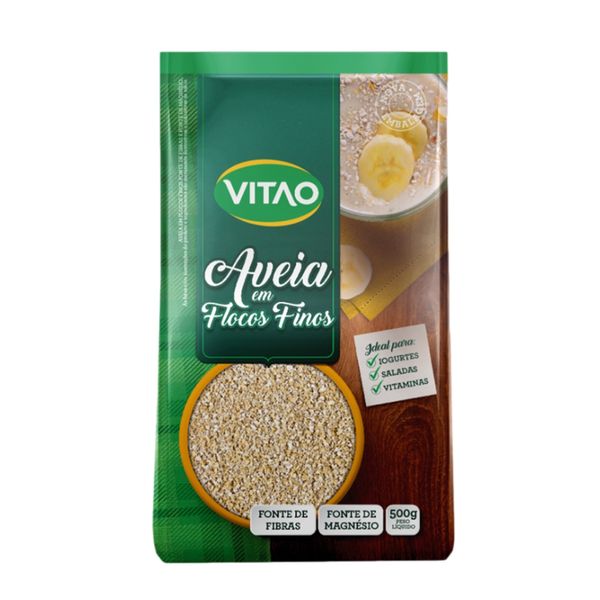 Aveia Flocos Finos VITAO Pacote 500g Aveia Flocos Finos VITAO Pacote 500g