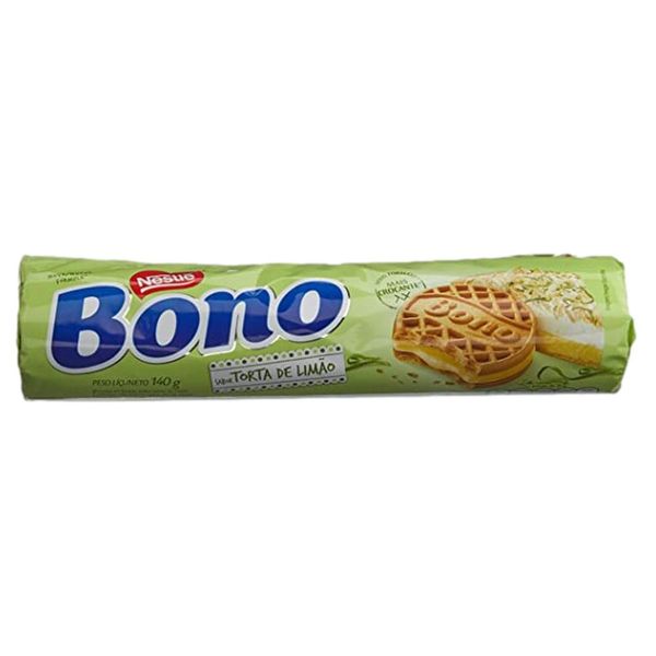 Biscoito Recheado Torta De Limao Bono Nestle Pacote 140g