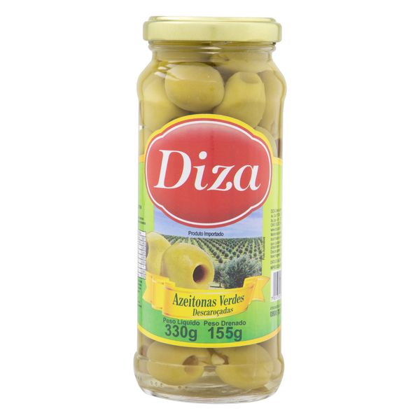 Azeitona Verde em Conserva sem Caroço Diza Vidro 155g Azeitona Verde em Conserva sem Caroço Diza Vidro 155g