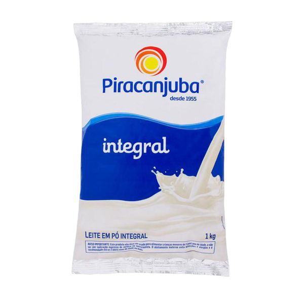 Leite Pó Piracanjuba Integral Pacote 1kg Leite Pó Piracanjuba Integral Pacote 1kg
