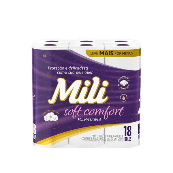 Papel Higiênico Mili Soft Comfort Pacote 30m 18un Papel Higiênico Mili Soft Comfort Pacote 30m 18un