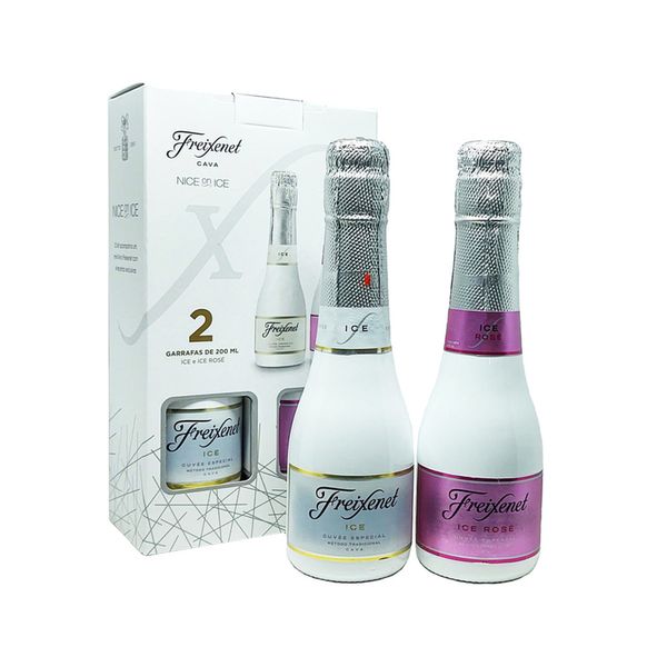 Kit Mini Espumante FREIXENET Duo Pack Ice Caixa 2un