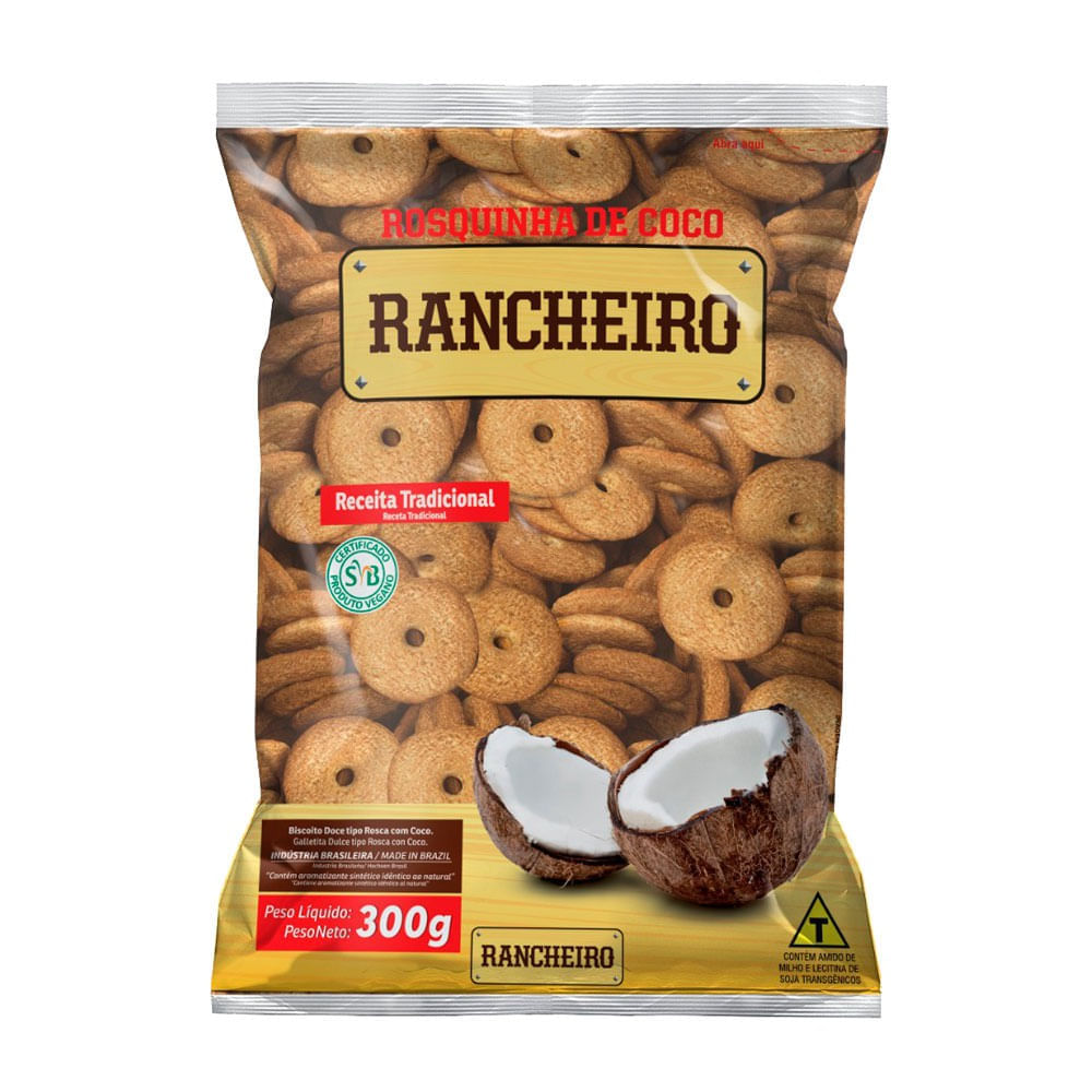 Rosquinha de Coco RANCHEIRO Pacote 300g
