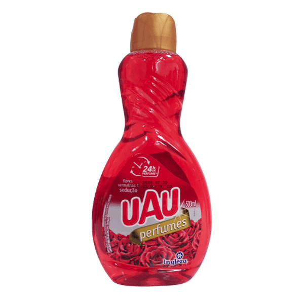Limpador UAU Perfumado Flores Vermelhas Sedução Frasco 500ml Limpador UAU Perfumado Flores Vermelhas Sedução Frasco 500ml