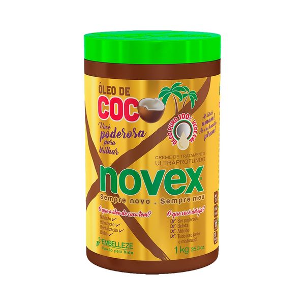 Creme de Tratamento NOVEX Óleo de Coco Pote 1kg