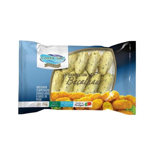 Bolinho de Bacalhau COSTA SUL Congelado Pacote 270g