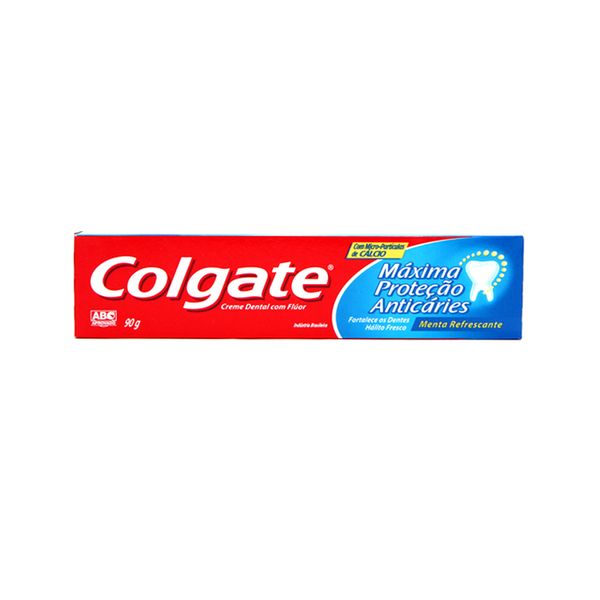 Creme Dental COLGATE Máxima Proteção Menta Refrescante Caixa 90g