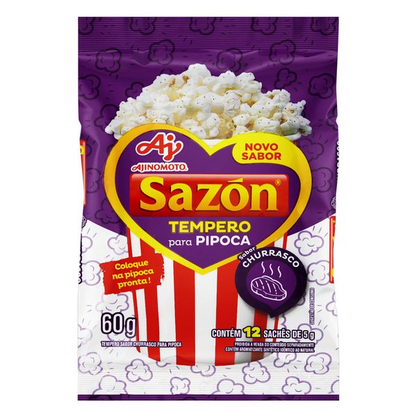 Tempero SAZÓN Para Pipoca Churrasco 60g Tempero SAZÓN Para Pipoca Churrasco 60g