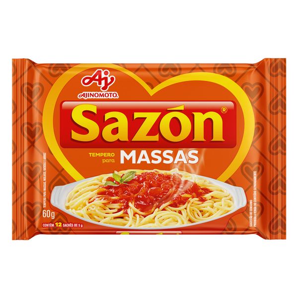 Tempero para Massas Sazón Pacote 60g 12 Unidades Tempero para Massas Sazón Pacote 60g 12 Unidades