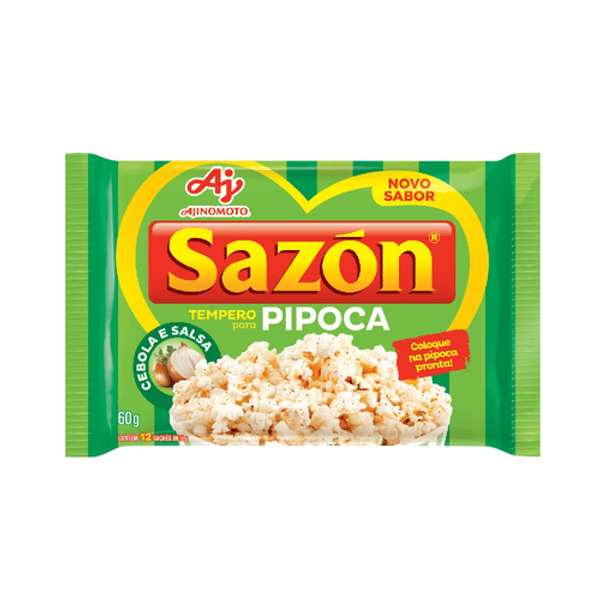 Tempero SAZÓN Pipoca Cebola e Salsa Pacote 60g Tempero SAZÓN Pipoca Cebola e Salsa Pacote 60g