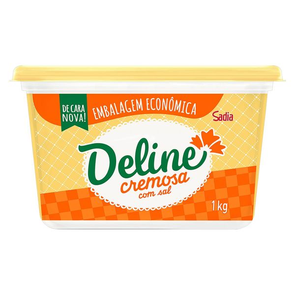 Margarina DELINE Cremosa com Sal Pote 1kg