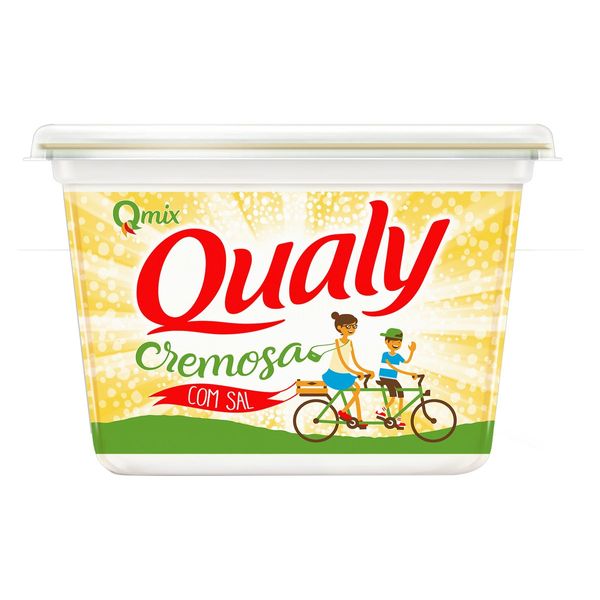 Margarina Cremosa com Sal QUALY Qmix Pote 500g
