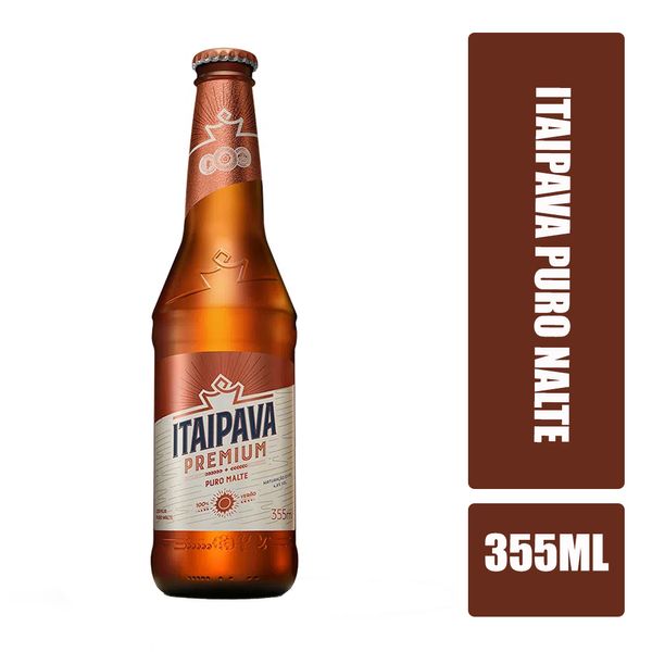 Cerveja Premium ITAIPAVA Puro Malte Garrafa 355ml