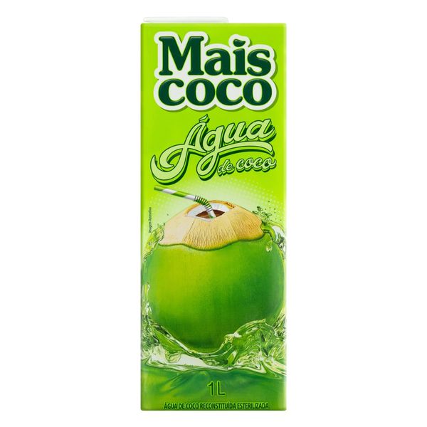 Água de Coco Esterilizada Mais Coco Caixa 1L