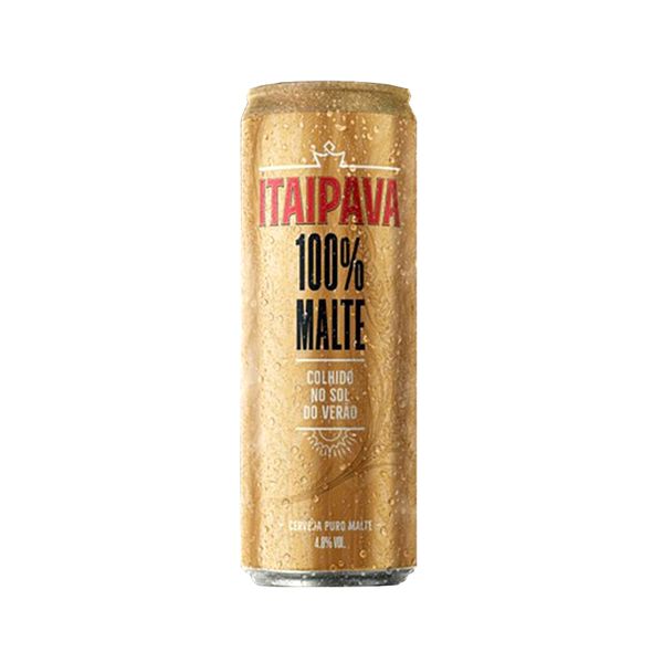 Cerveja Puro Malte ITAIPAVA 100% Malte Lata 350ml