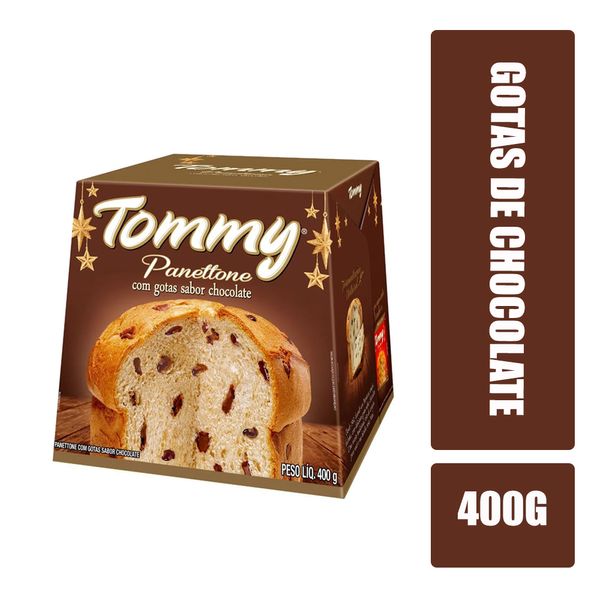 Panettone Gotas de Chocolate TOMMY Caixa 400g Panettone Gotas de Chocolate TOMMY Caixa 400g
