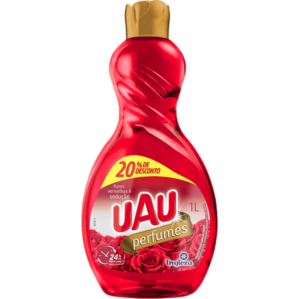 Limpador UAU Perfumes FLores Vermelhas e Sedução 1L