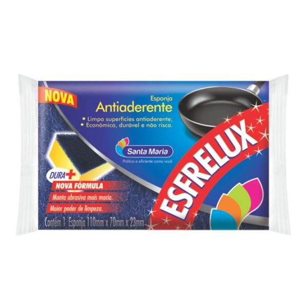 Esponja Antiaderente Esfrelux Pacote 1un