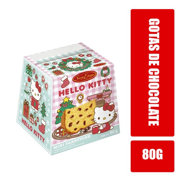 Mini Panettone Hello Kitty SANTA EDWIRGES Caixa 80g