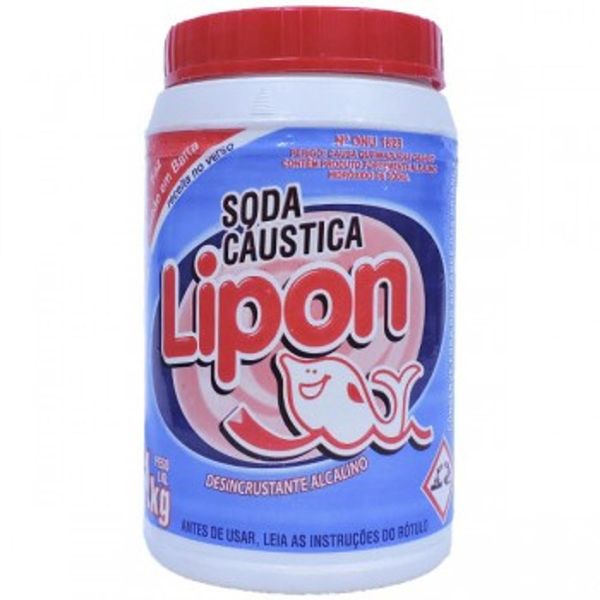 Soda Cáustica LIPON Pote 1kg