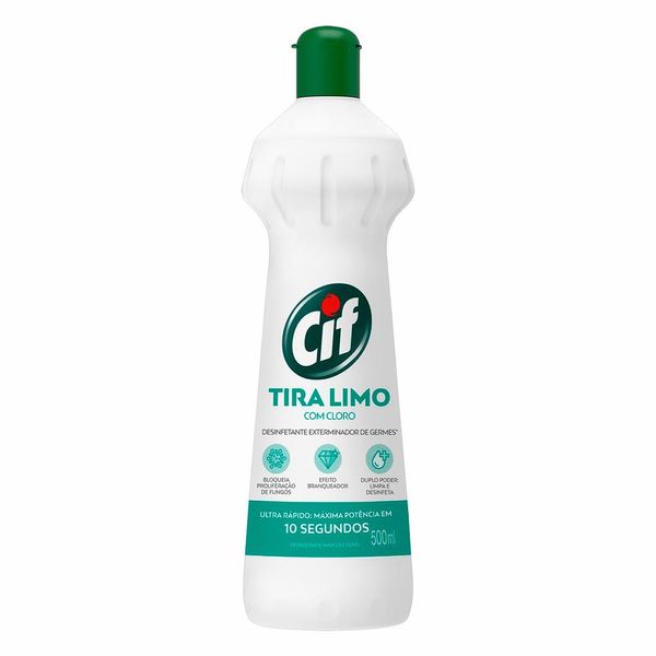 Limpador CIF Spray Tira Limo Cloro Frasco 500ml