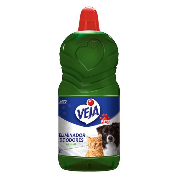 Eliminador de Odores Uso Veterinário Herbal Veja Pets Frasco 2L