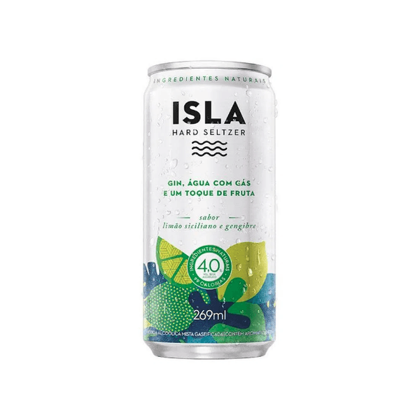 Bebida Mista Isla Gin Limão H2D 269ml