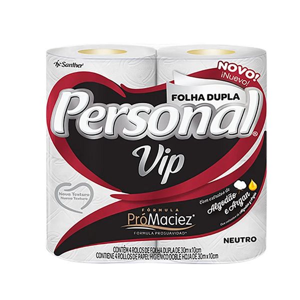 Papel Higiênico PERSONAL Folha Dupla Neutro 30m Papel Higiênico PERSONAL Folha Dupla Neutro 30m