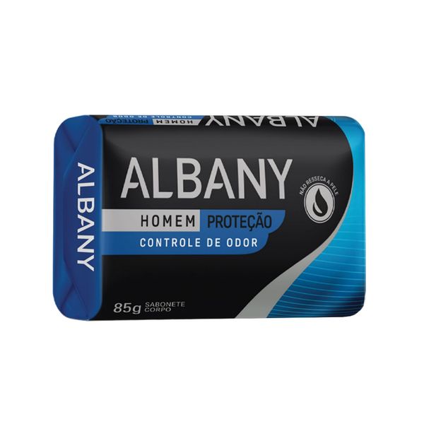 Sabonete ALBANY Homem Proteção Controle de Odor Barra 85g