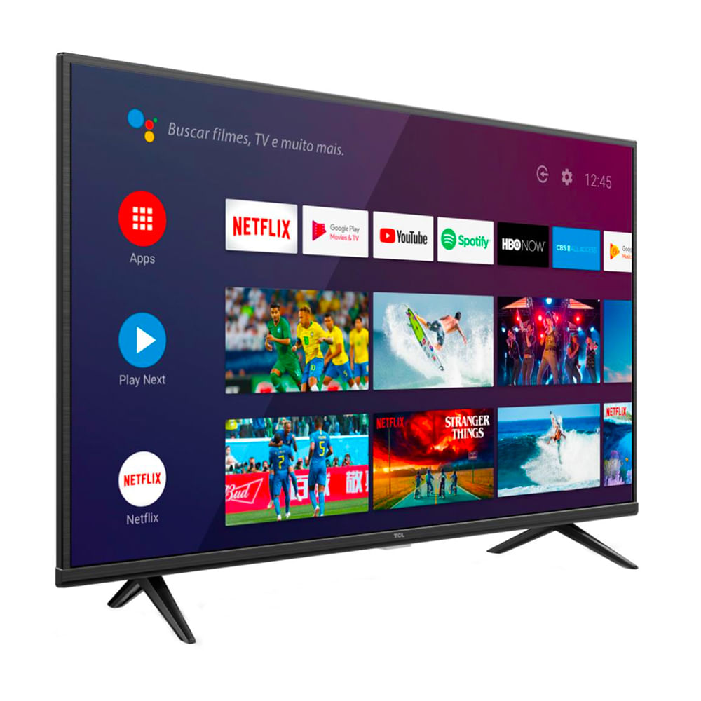 Smart TV LED 43" 4K TCL 43P615 com WiFi, Bluetooth, Google Assistant e ...