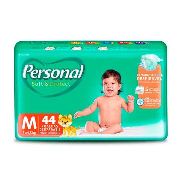 Fraldas Soft Protect PERSONAL Mega M Pacote 44un