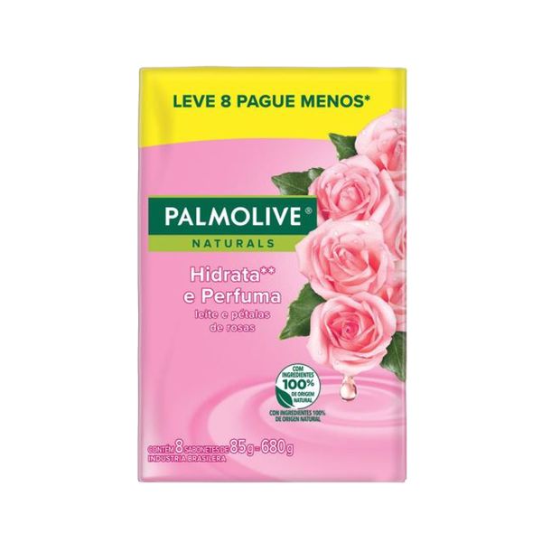 Sabonete Naturals PALMOLIVE Hidrata e Perfuma Leve 8 Pague Menos 85g