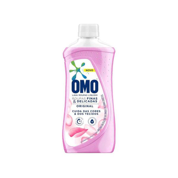 Detergente Líquido OMO Roupas Finas e Delicadas Original Frasco 450ml