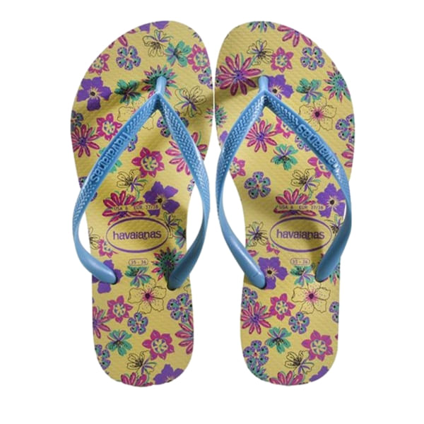 Sandália HAVAIANAS Slim Romance Amarelo Limão Nº36