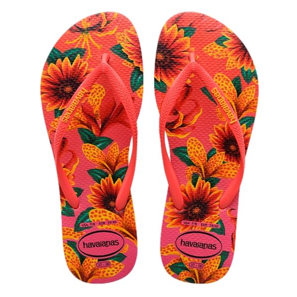 Sandália HAVAIANAS Silm Floral Rosa Porcelana Nº34