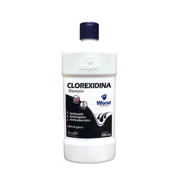 Shampoo Clorexidina DUGS Para Cães e Gatos Frasco 500ml