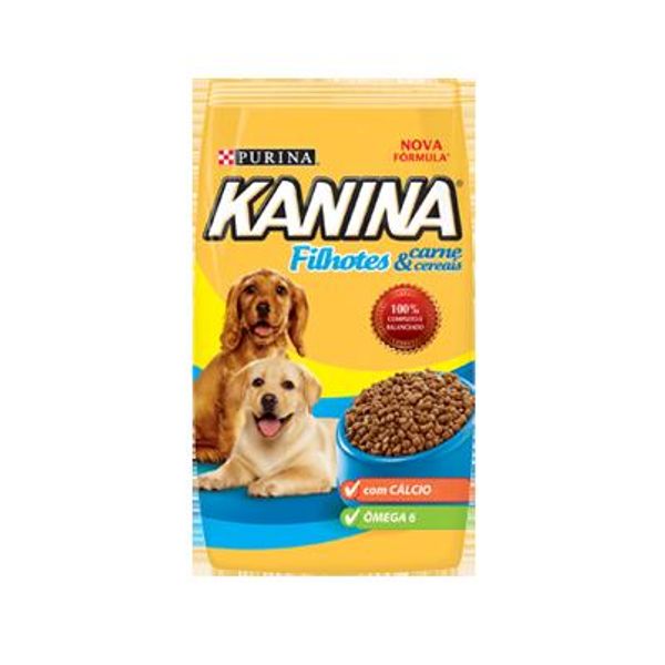 Ração para Cães Filhotes Purina KANINA Sabor Carne e Cereais Pacote 15kg