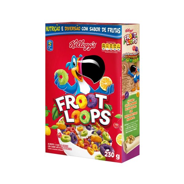 Cereal Matinal Frutas KELLOGG'S Froot Loops Caixa 230g
