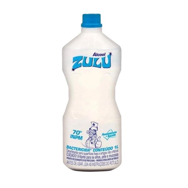 Álcool Líquido ZULU 70% Frasco 1L