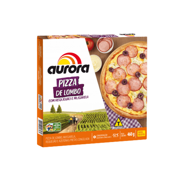 Pizza Lombo Com Requeijão Aurora 460g