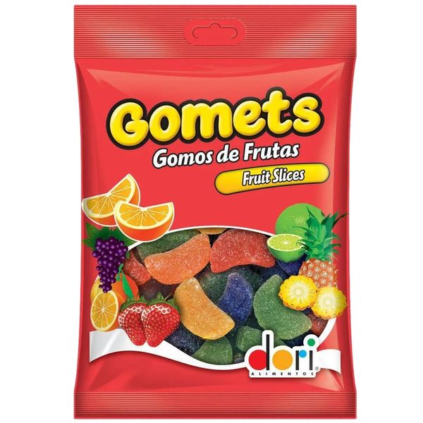 Goma Gomets Dori Fruit Slices Pacote 700g