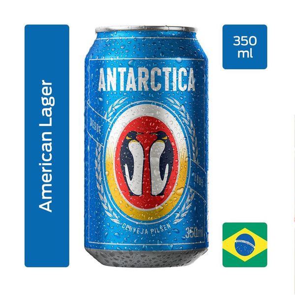Cerveja Pilsen ANTARCTICA Lata 350ml