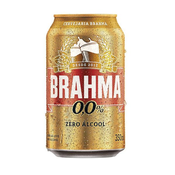 Cerveja Chopp BRAHMA Zero Lata 350ml
